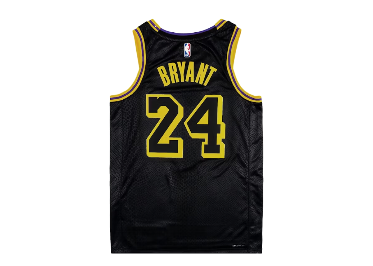 Nike Kobe Mamba Mentality Los Angeles Lakers City Edition Swingman Jersey Black - photo 2