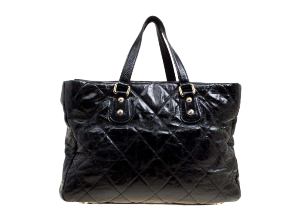 Chanel Portobello Tote Quilted Glazed Lambskin Holo - photo 2