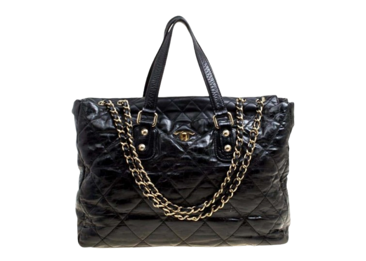 Chanel Portobello Tote Quilted Glazed Lambskin Holo