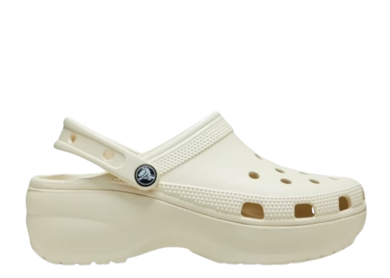 Crocs Classic Platform Clog Bone (Women's)