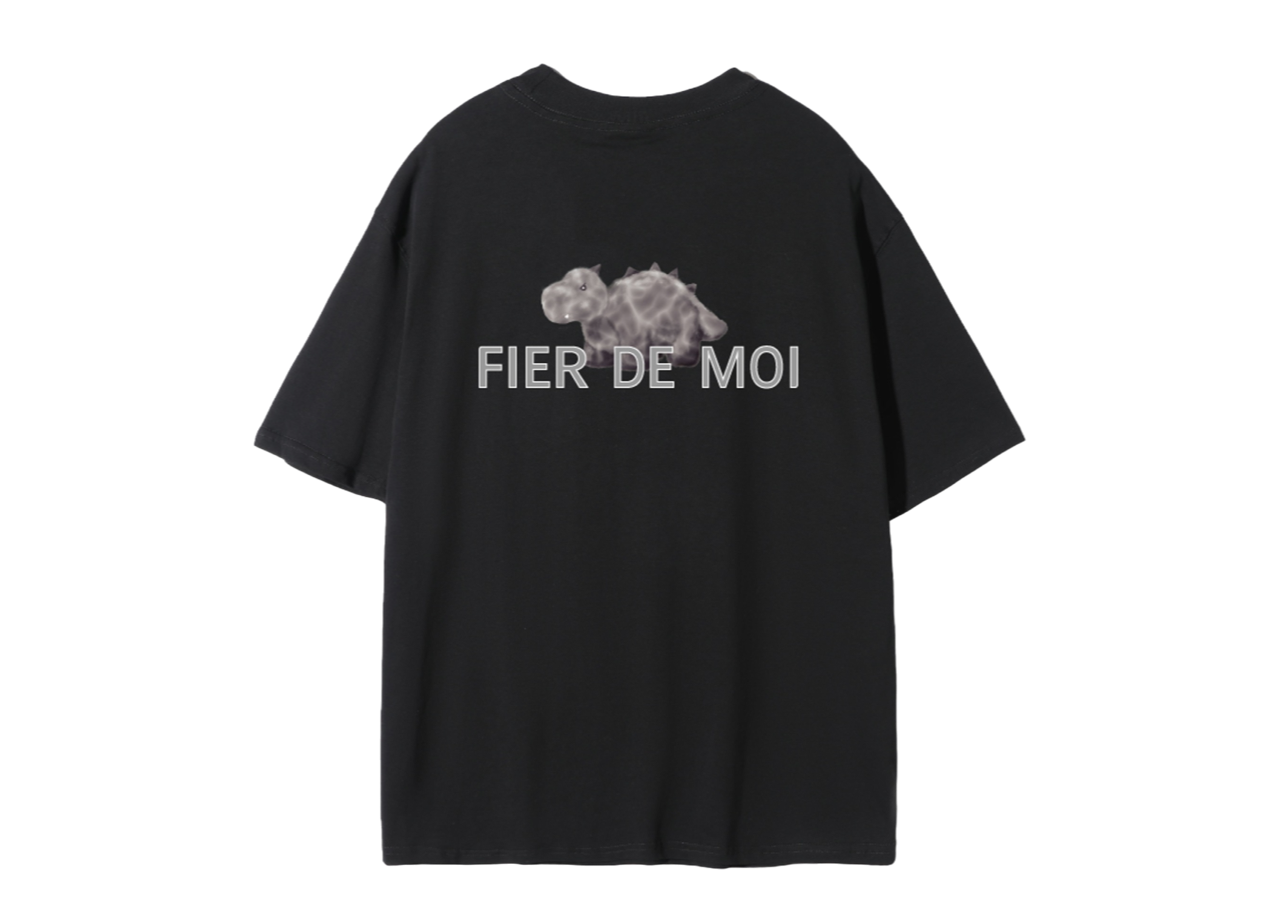 Fier De Moi lava Dragon T-shirt Black