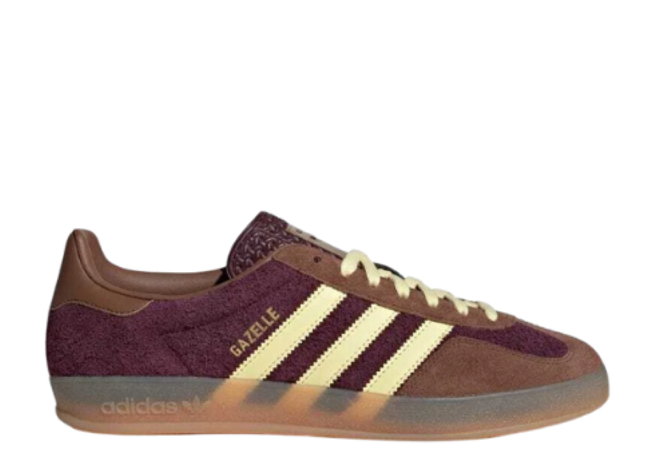 Adidas Gazelle Indoor Maroon Almost Yellow