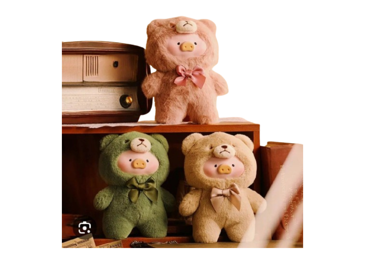 Teddy Lulu Plush Vintage Lulu the Piggy Vinyl Face Blind Box - photo 4