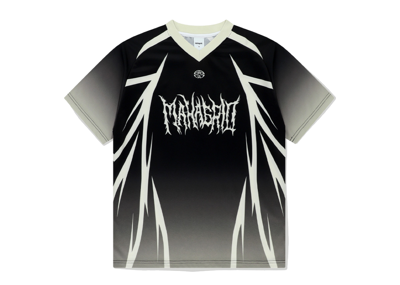 Mahagrid Tribal Jersey Tee Black
