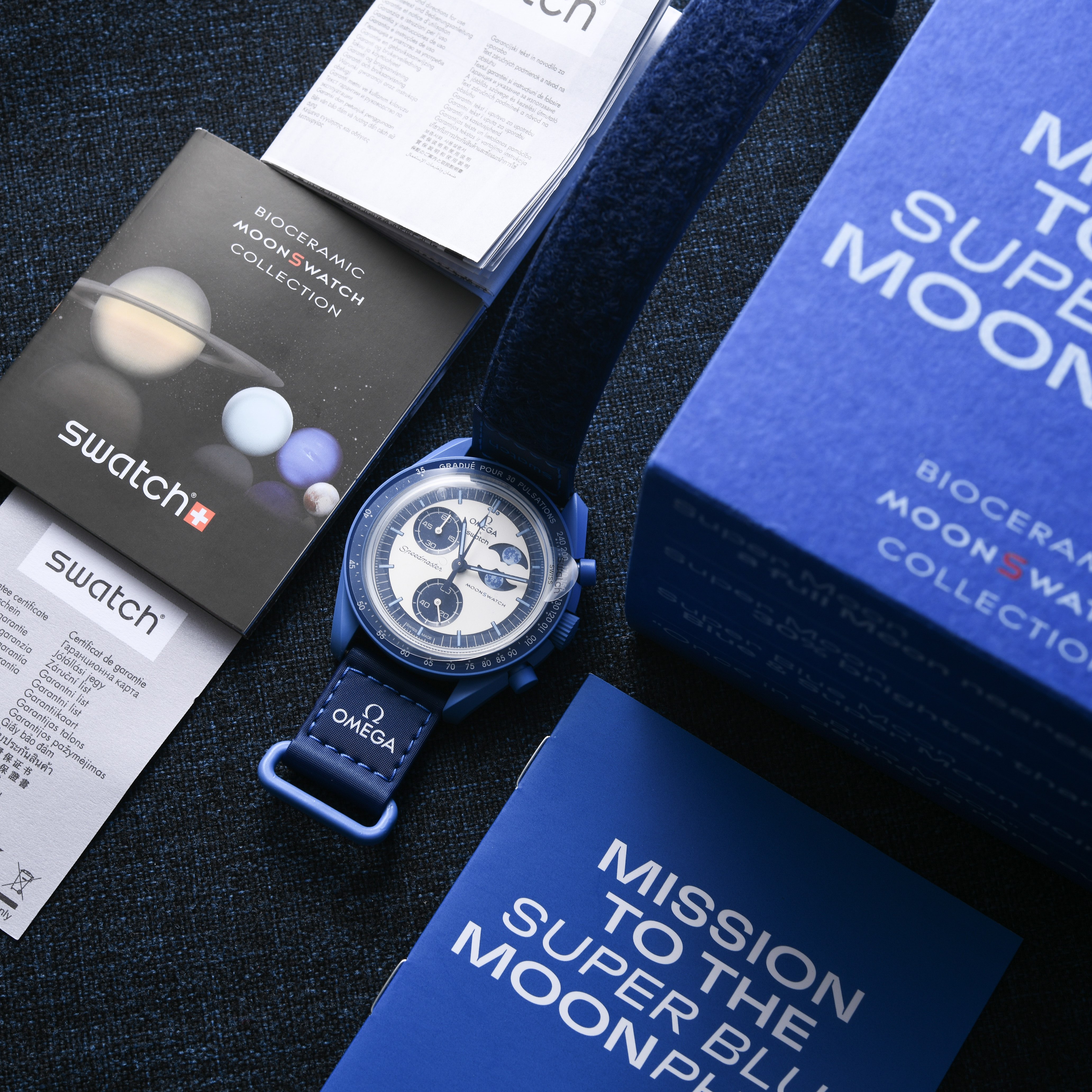 Omega X Swatch Moonswatch Mission To The Super Blue Moonphase Ref: So33N700 - photo 3