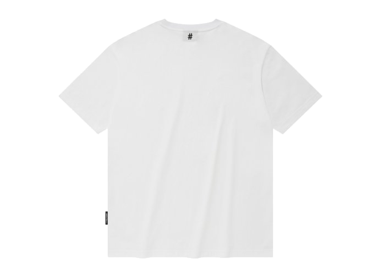 Beentrill Mini Taping Hashtag T-Shirt Off White - photo 2