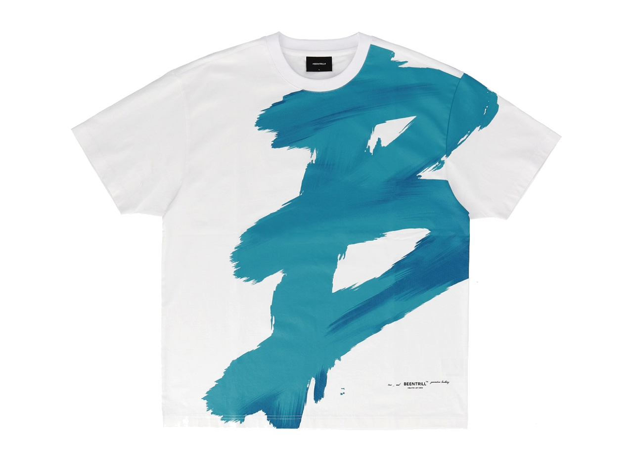 Beentrill New Painting Overfit Short Sleeve T-shirt Off White