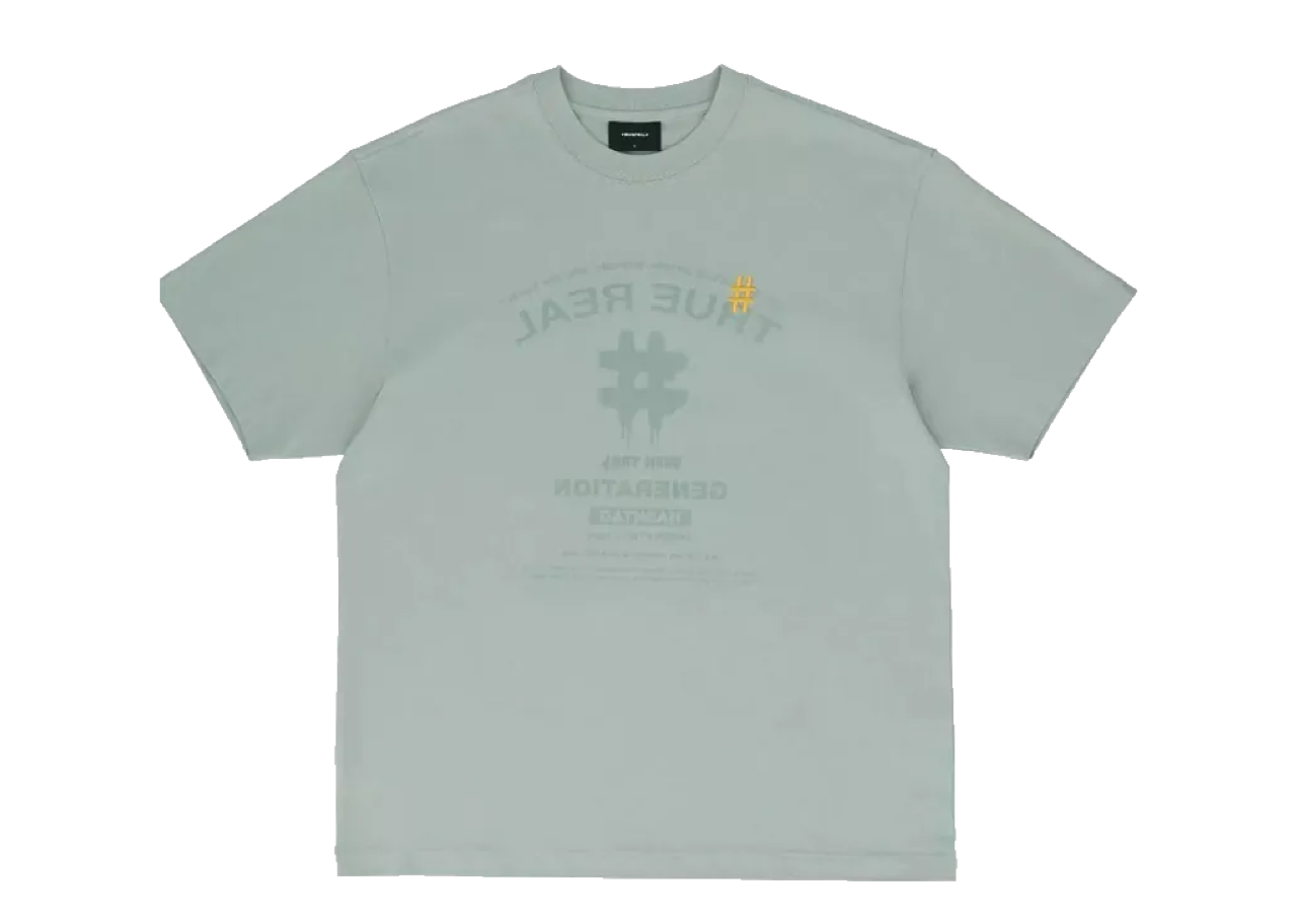Beentrill Mirror Print T-Shirt Khaki