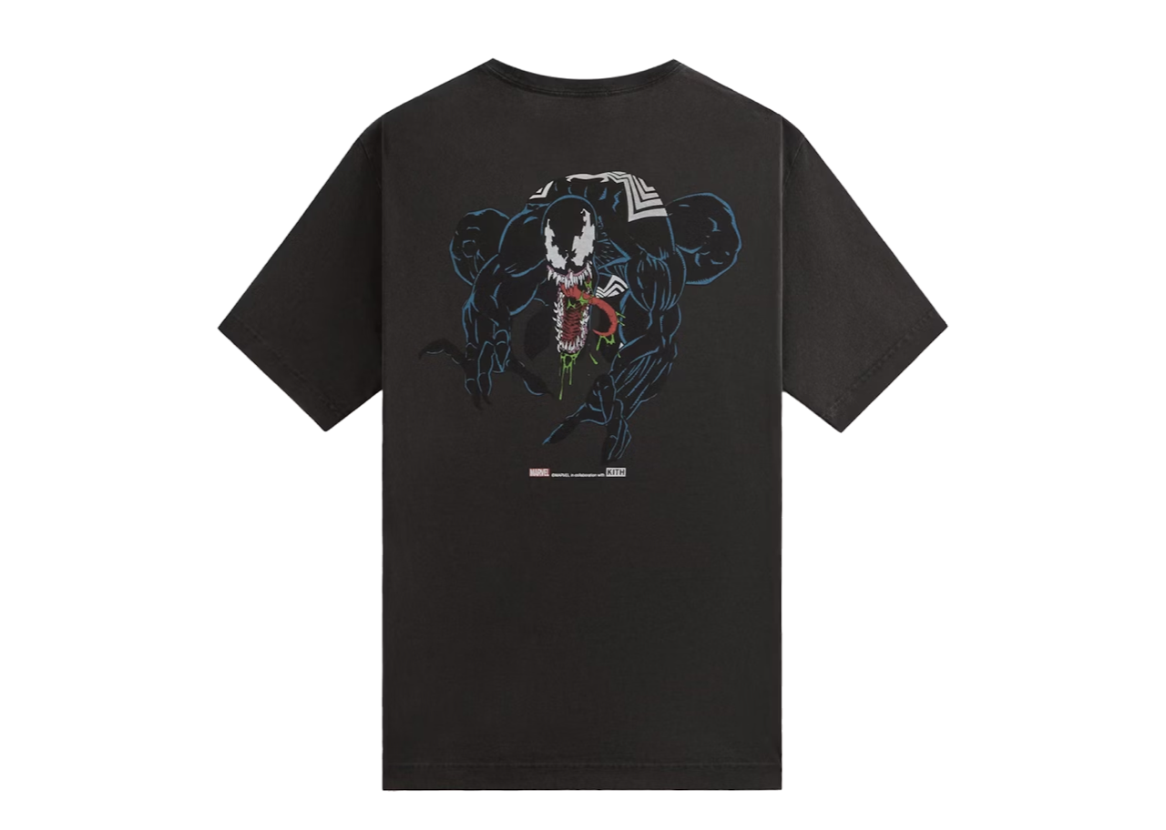 Kith x Marvel Venom Vintage Tee Black - photo 2