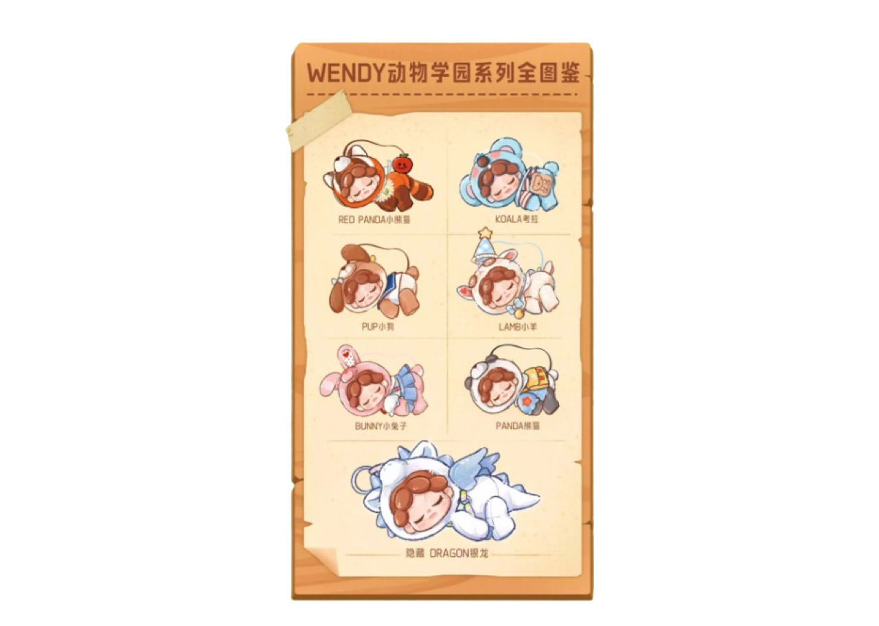 Wendy Zoo School Plush Series Blind Box - photo 2