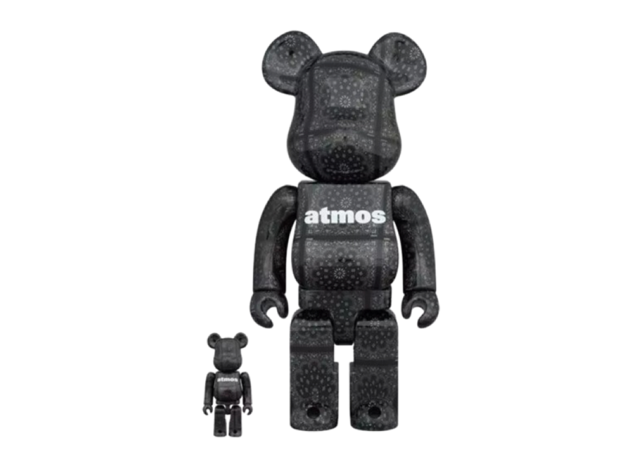 Bearbrick Atmos Bandana (B&W Ver.) 100% & 400% Set