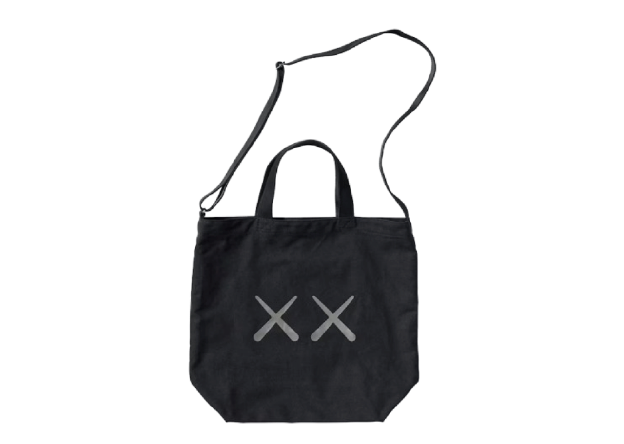 Uniqlo x Kaws Warhol 2WAY Tote Bag Black