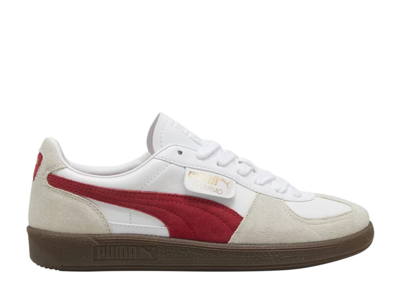 Puma Palermo Leather White Club Red