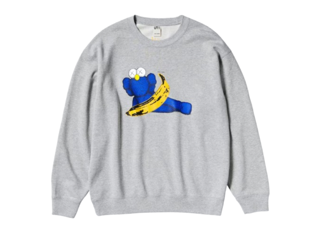 Uniqlo X Kaws X Warhol Sweater Gray Banana