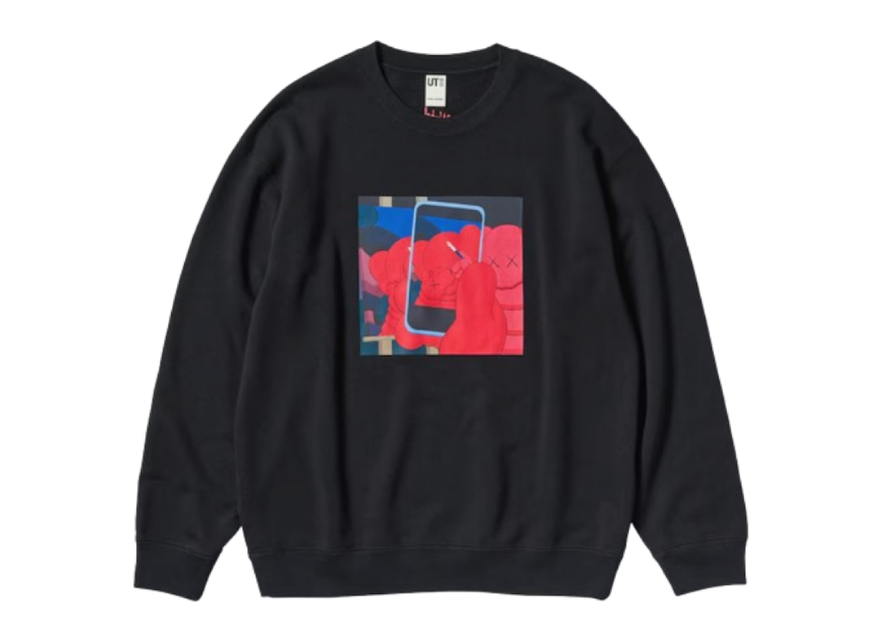 Uniqlo x Kaws x Warhol Sweater Black Phone Logo