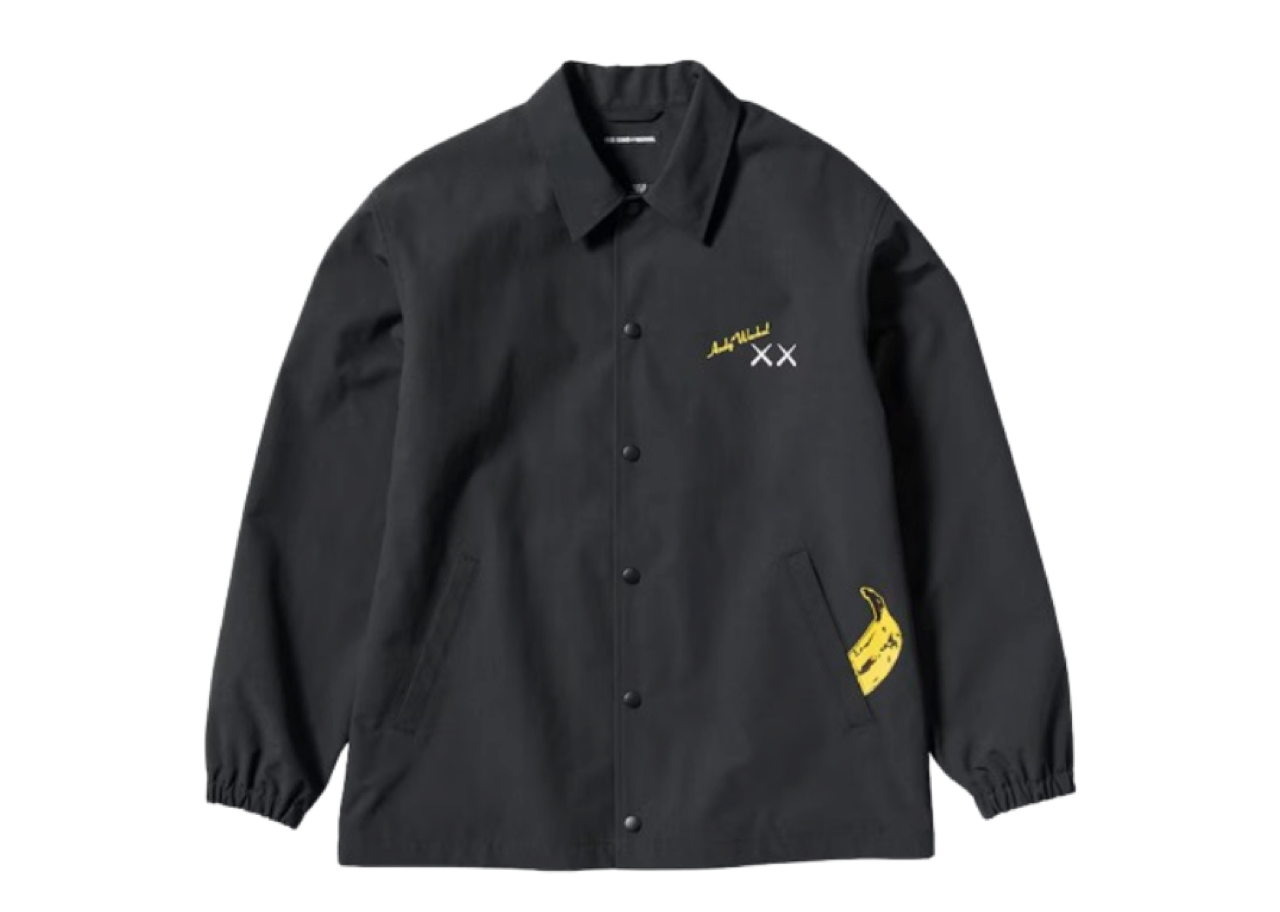 Uniqlo X Kaws X Warhol Coach Jacket Black