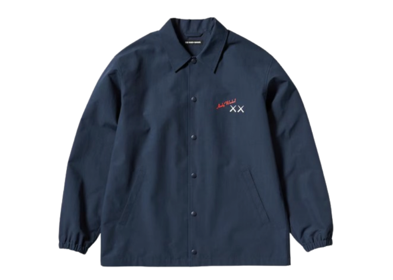 Uniqlo X Kaws X Warhol Coach Jacket Navy