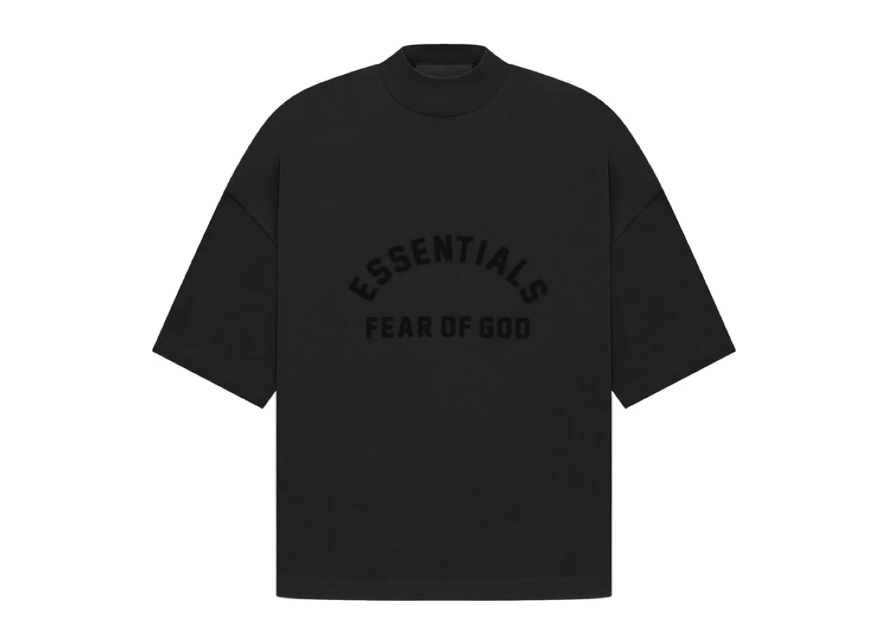 Fear Of God Essentials Arch Logo Tee Jet Black