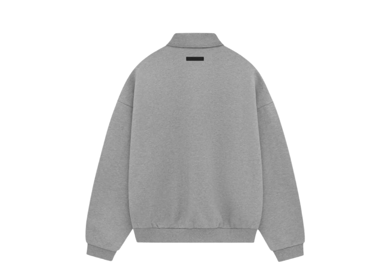 Fear Of God Essentials Fleece Polo Dark Heather - photo 2