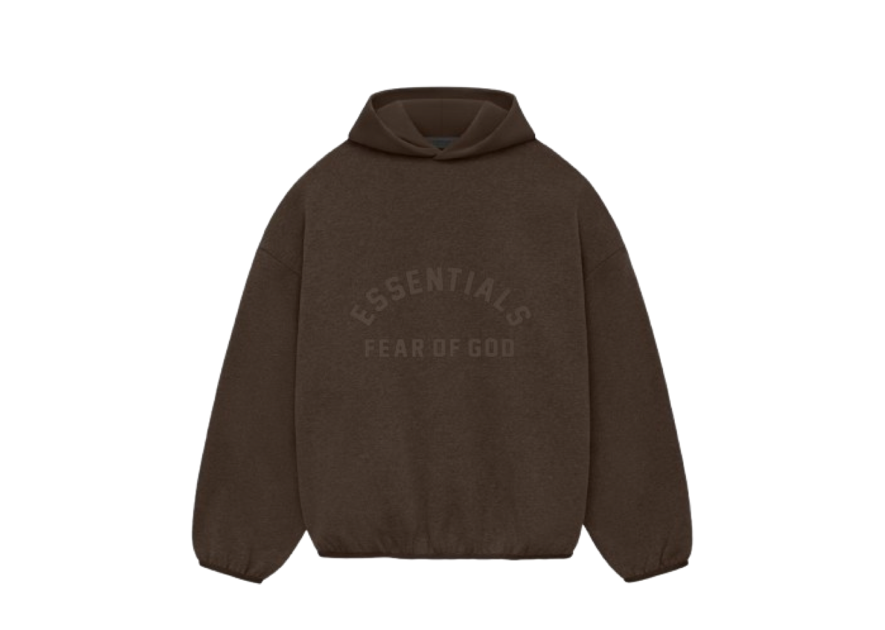 Fear Of God Essentials Core Collection Nylon Fleece Hoodie Heather Wood/Wood