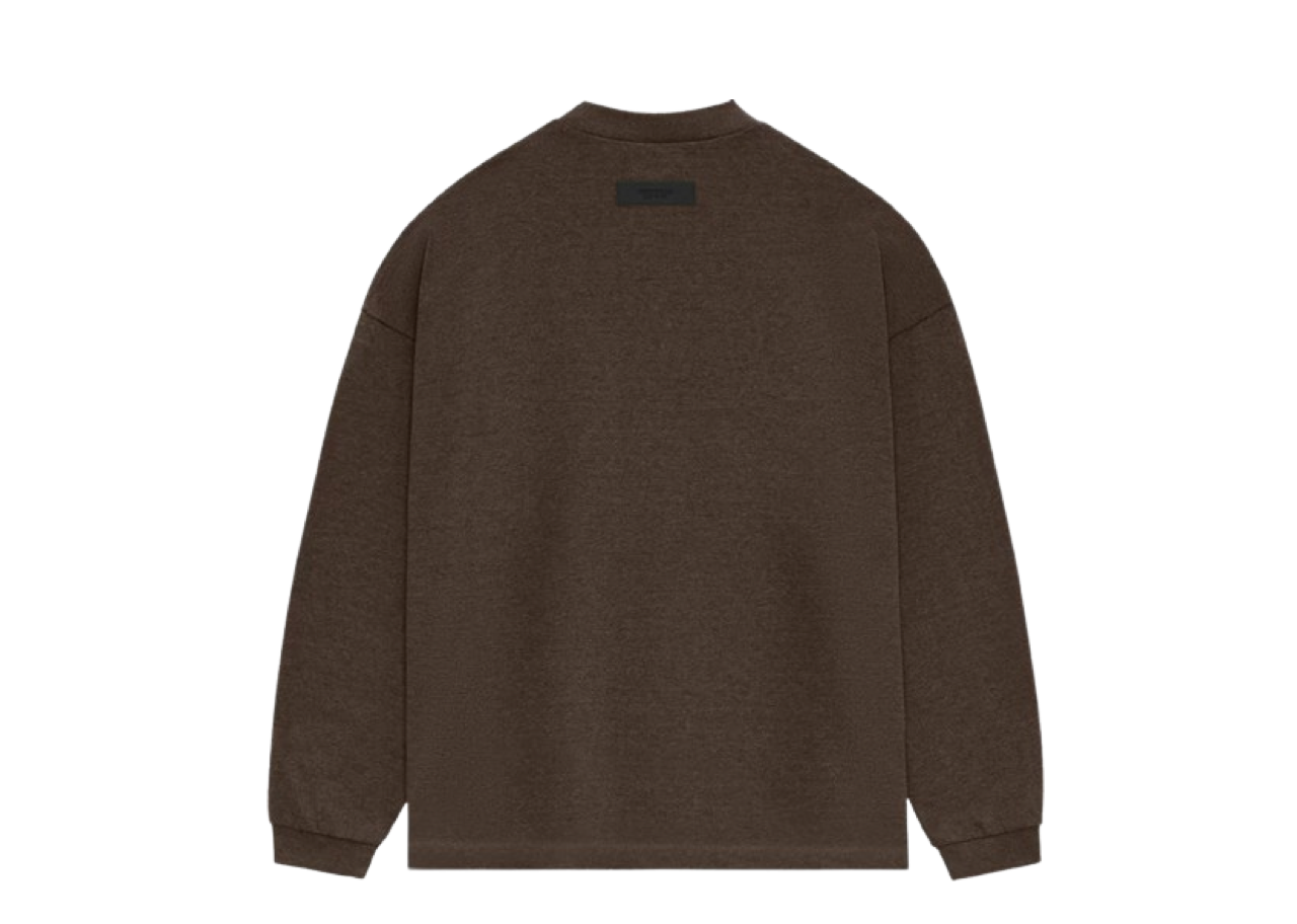 Fear of God Essentials Heavy Long-Sleeve Tee Heather Wood - photo 2