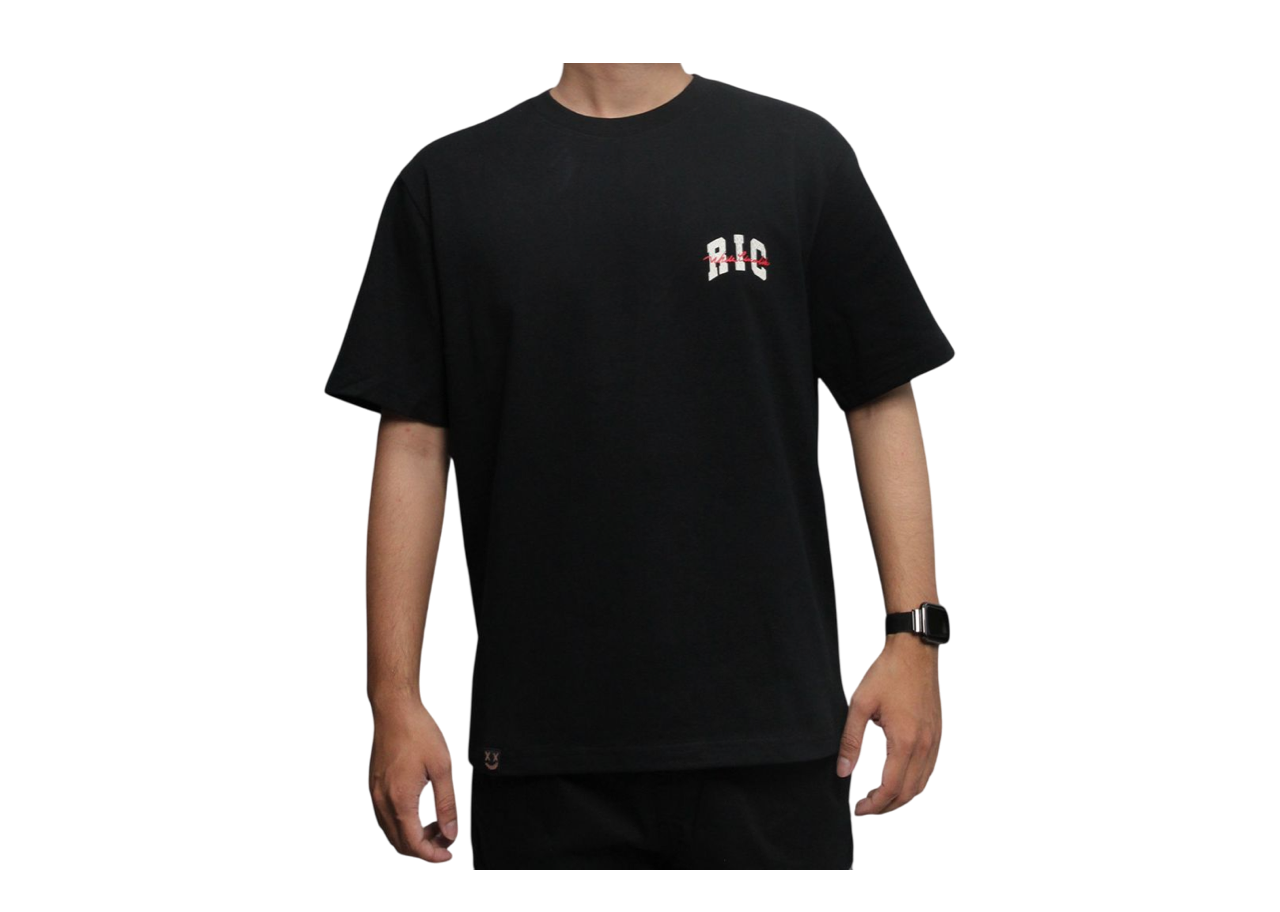Ricky Is Clown White Dragon Tears Smiling T-shirt Black - photo 2