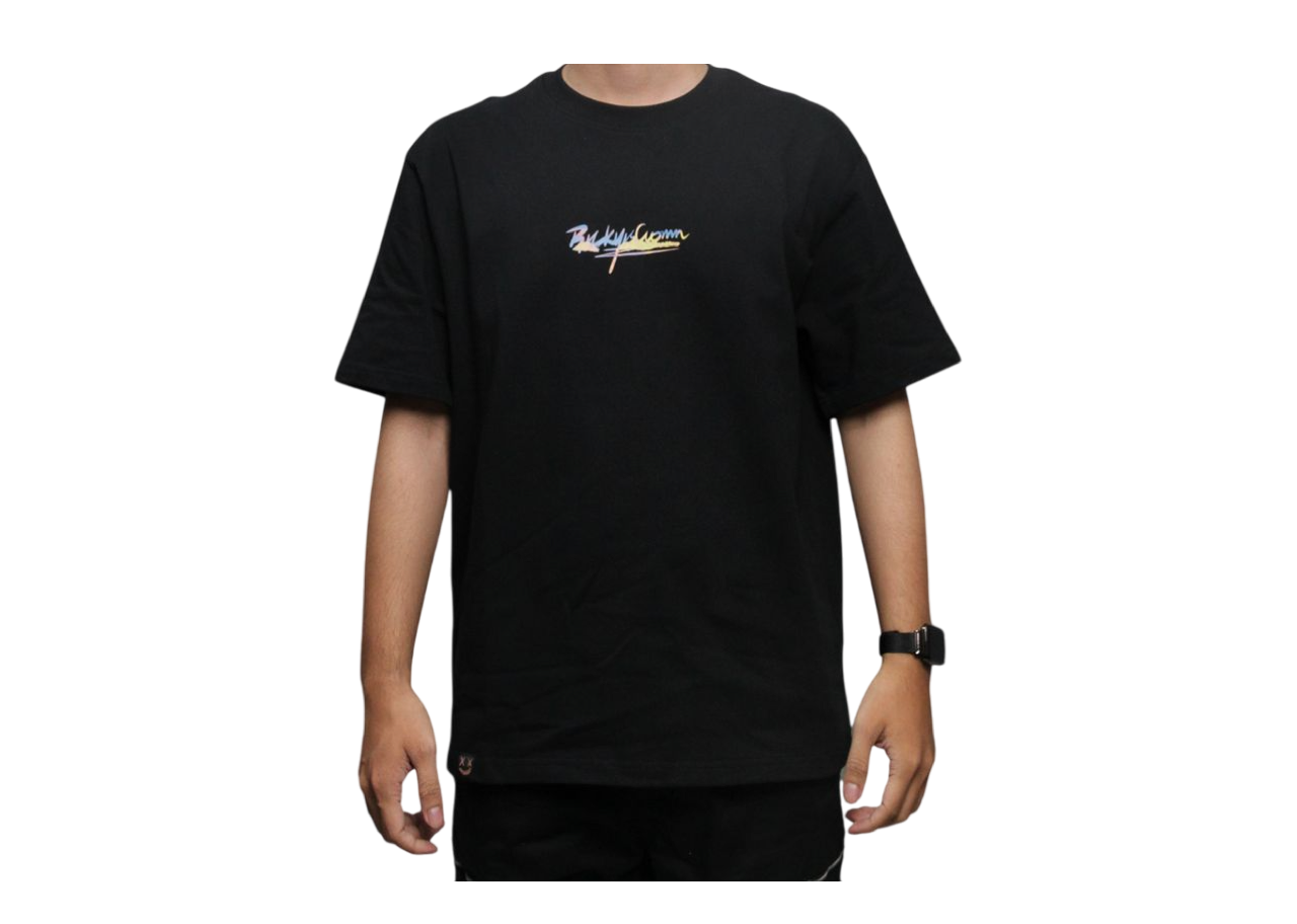 Ricky Is Clown Camellia Joker Smiley T-shirt Black - photo 2