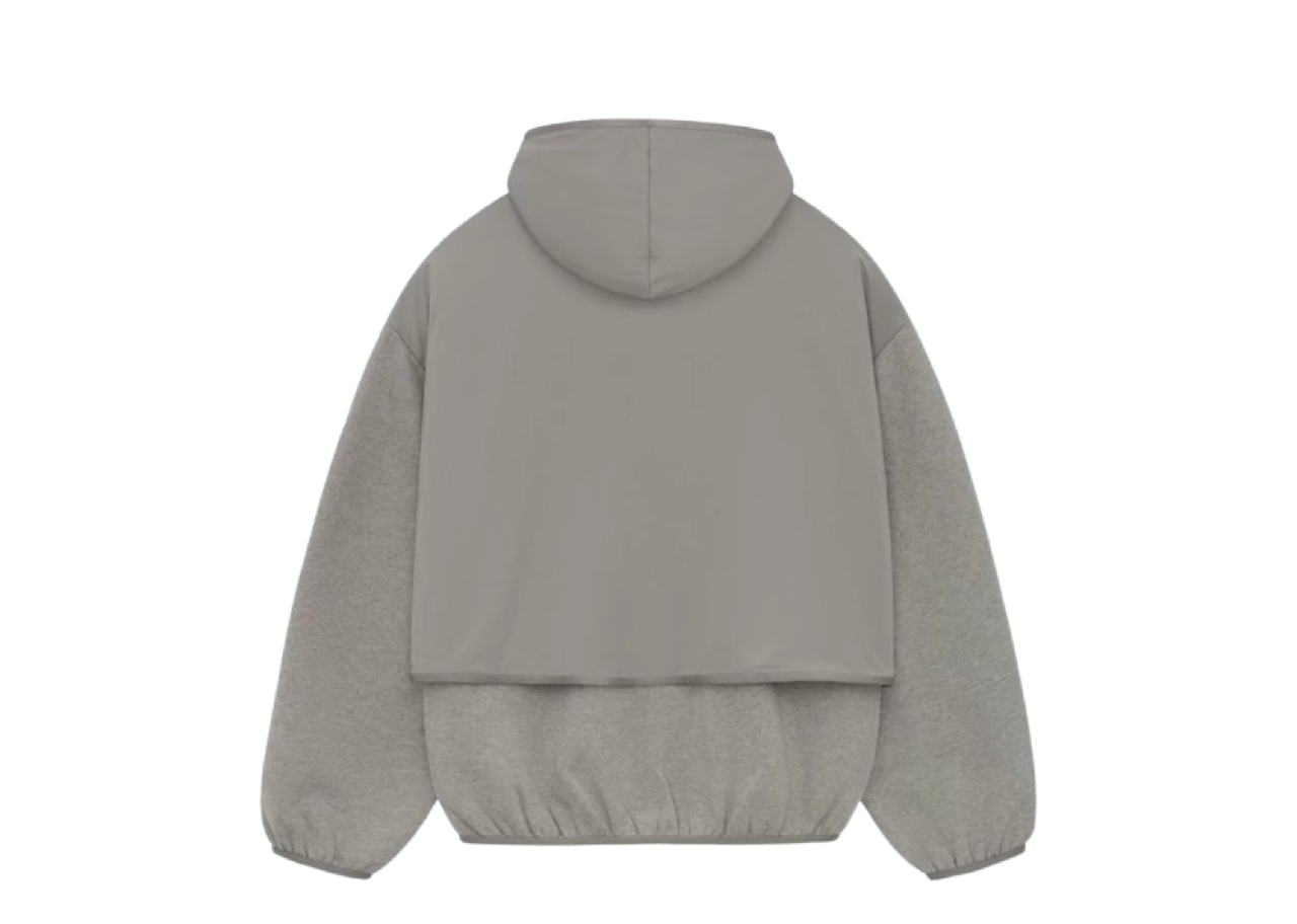 Fear of God Essentials Nylon Fleece Hooded Sweatshirt Dust/Heather Grey - photo 2