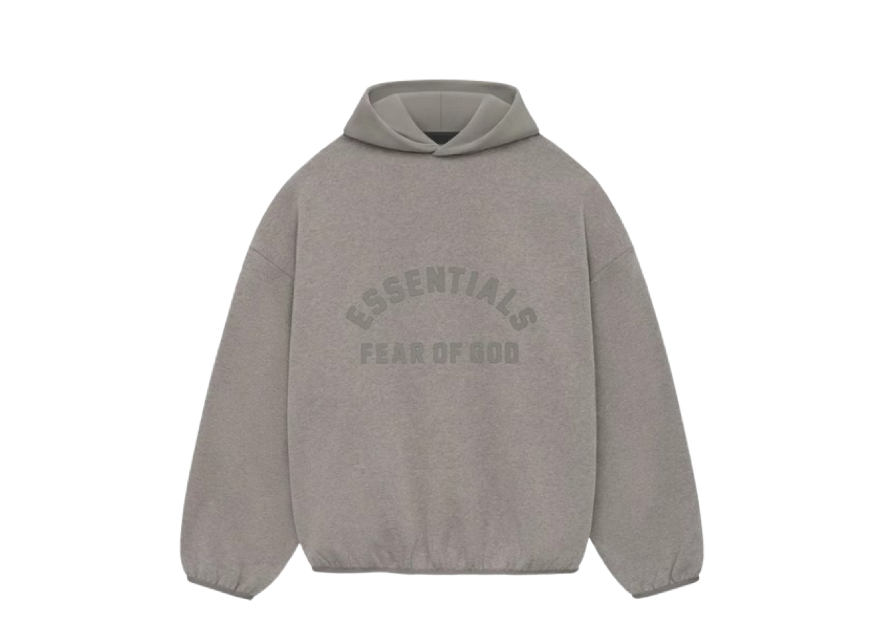 Fear of God Essentials Nylon Fleece Hoodie Heather Grey/Dust