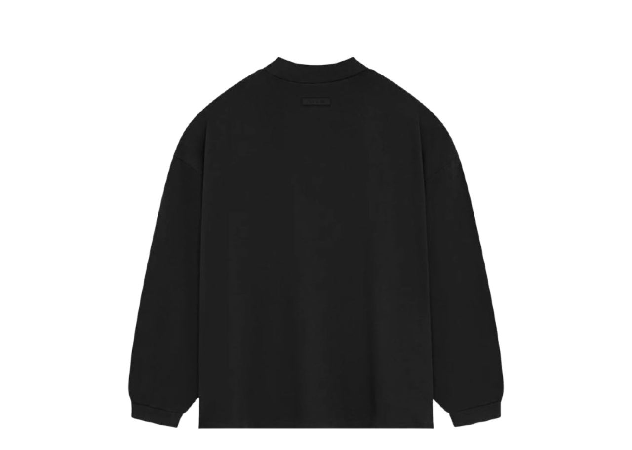 Fear of God Essentials Long-Sleeve Shirt II Jet Black - photo 2