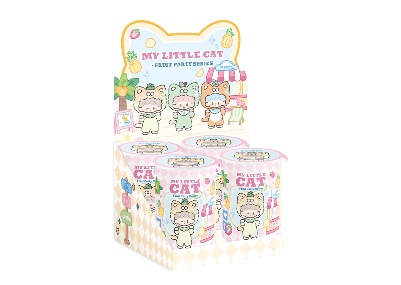 Finding Unicorn zZoton My Little Cat Fruit Party Series Blind Box - photo 2