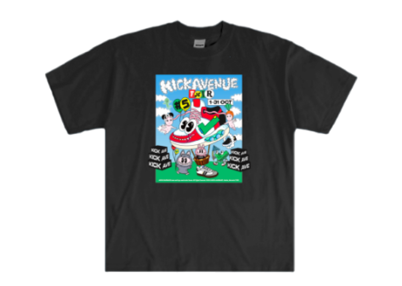 Kick Avenue Official Merchandise Fair T-Shirt Black