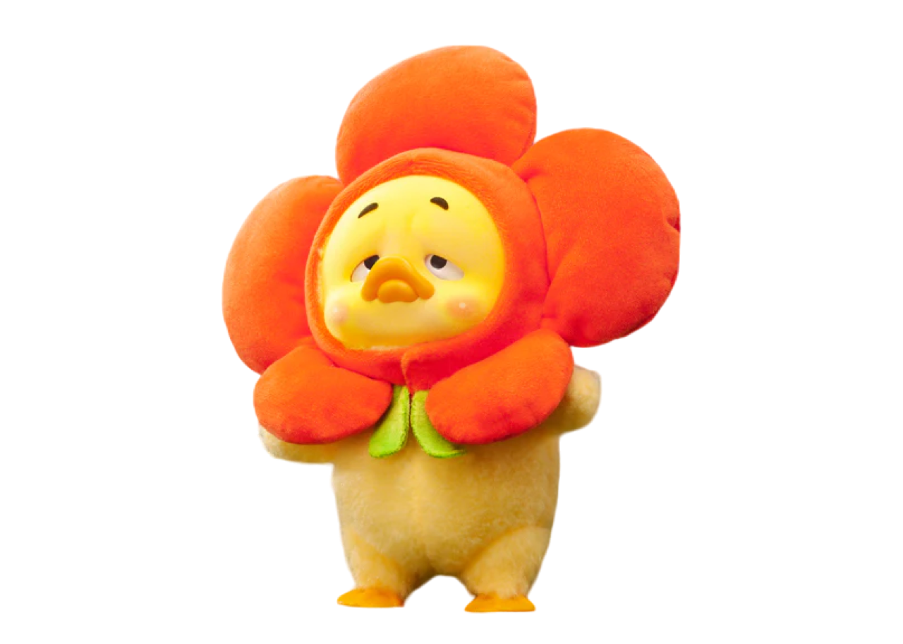 Upset Duck V2 Act Cute Duck Give U Flower