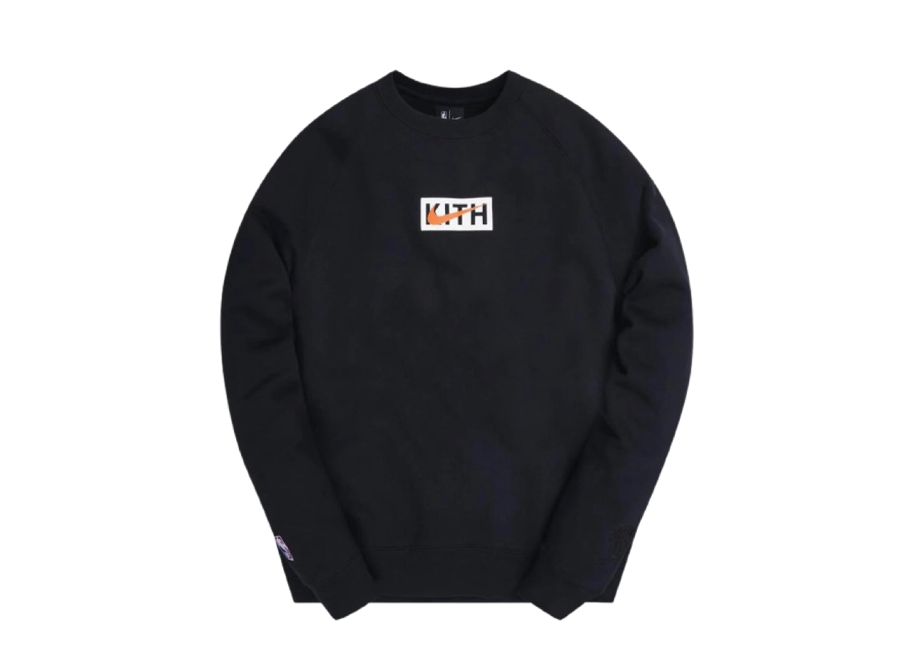 Kith & Nike for New York Knicks Fleece Crewneck Black