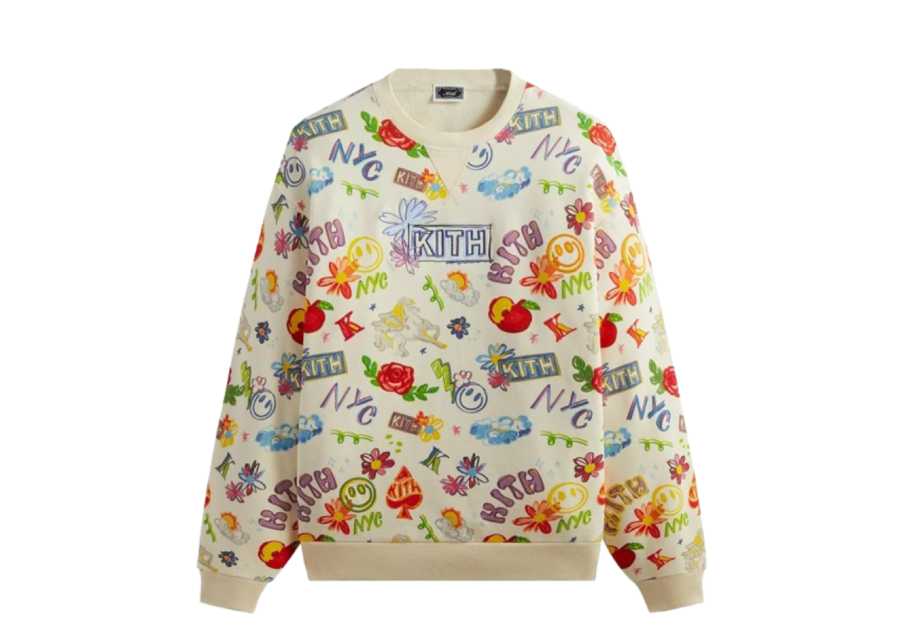 Kith Sketchbook Nelson Crewneck Sandrift
