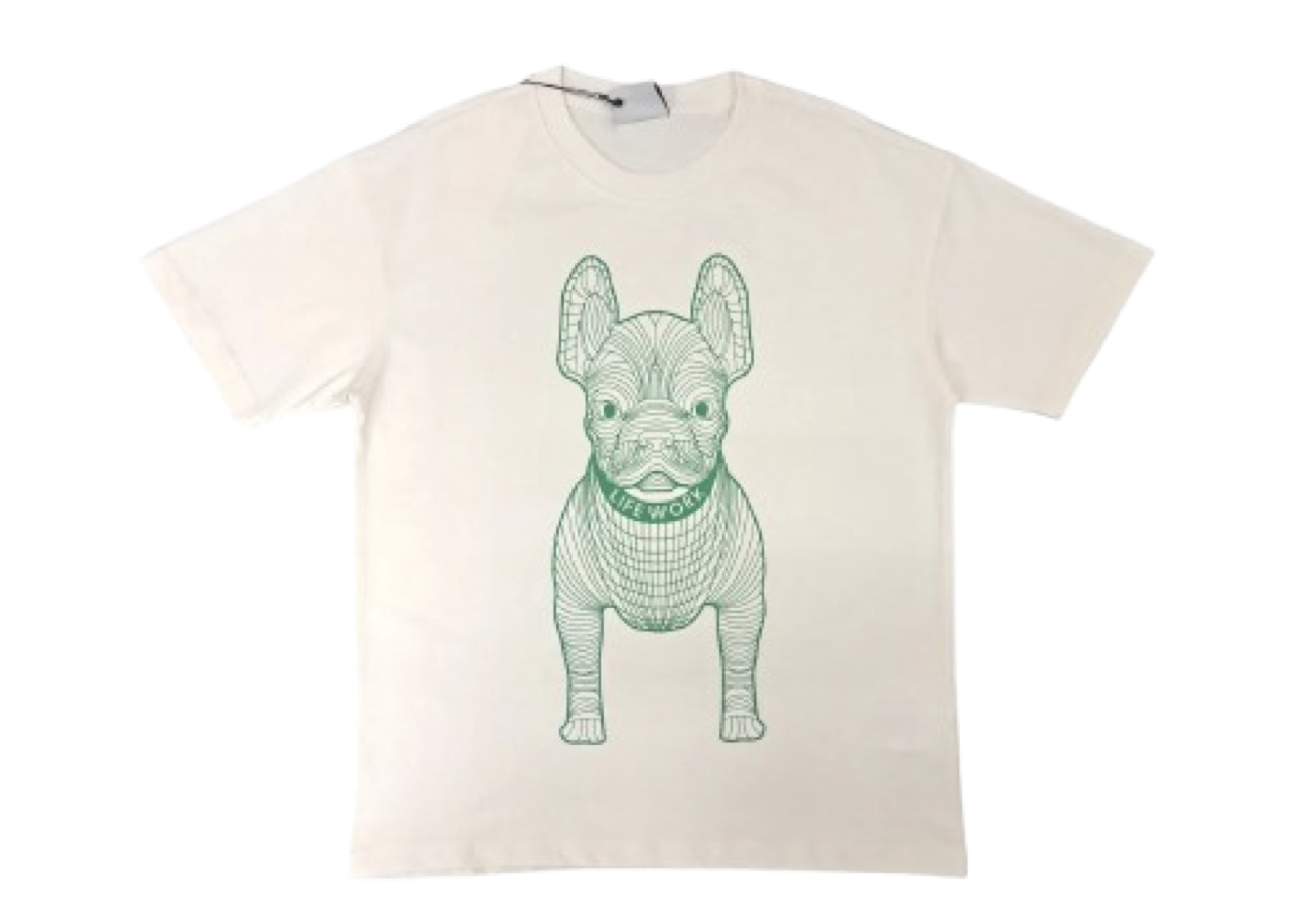 Lifework Big Ladok Logo Short Sleeve T-Shirt Cream