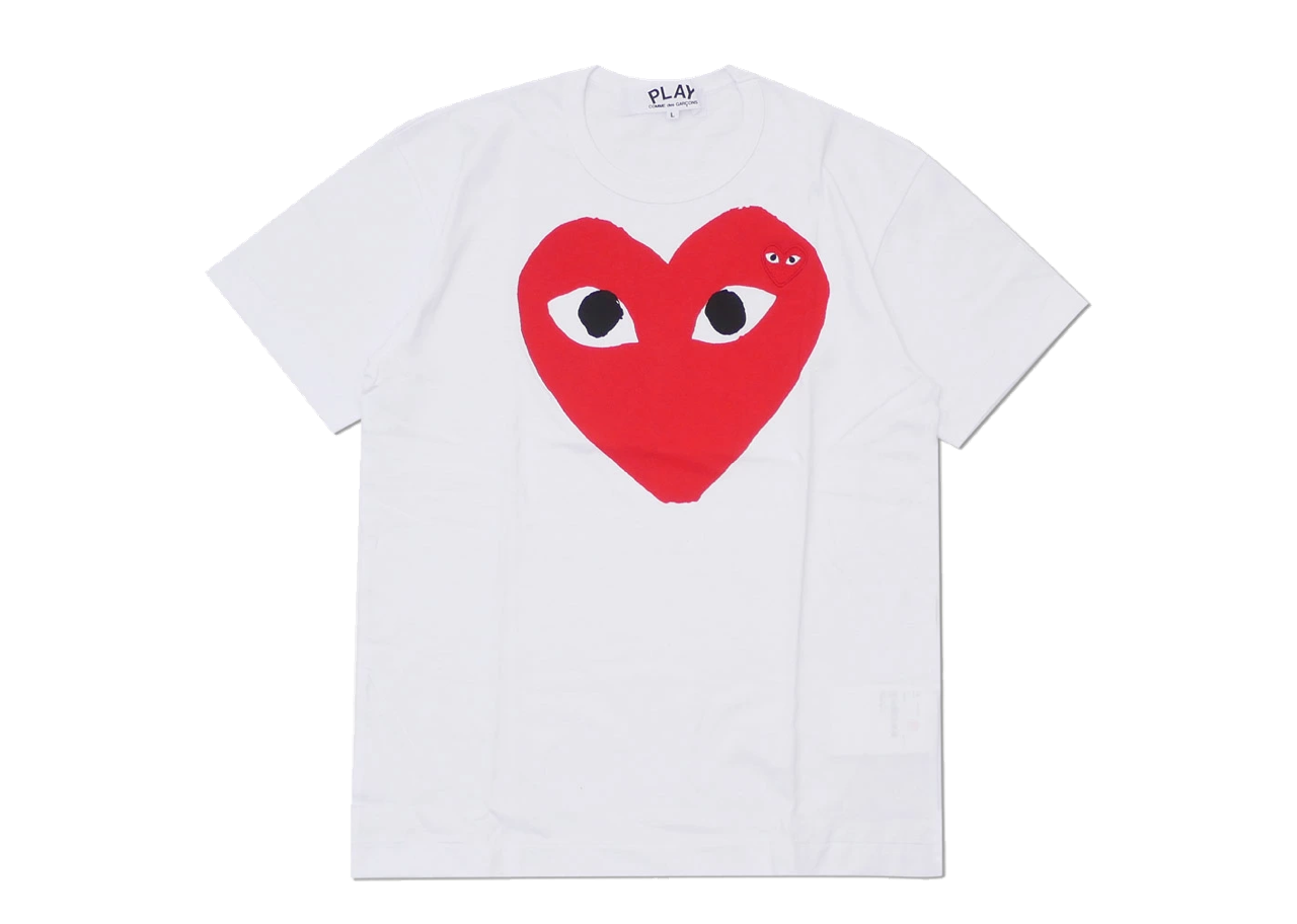 Comme Des Garcons Red Heart T-Shirt White (Unisex)