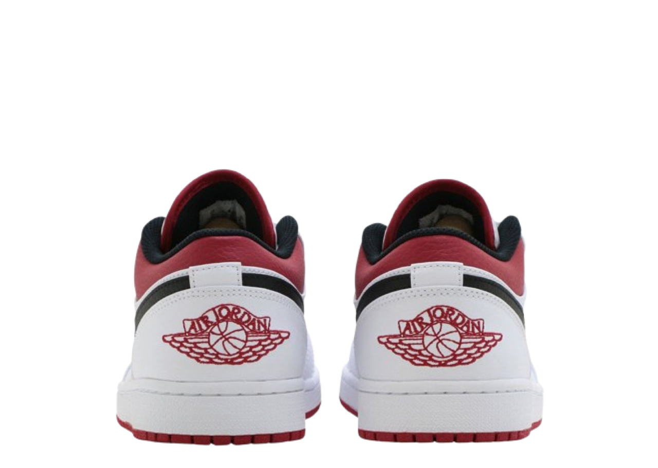 Air Jordan 1 Low White University Red Black - photo 2
