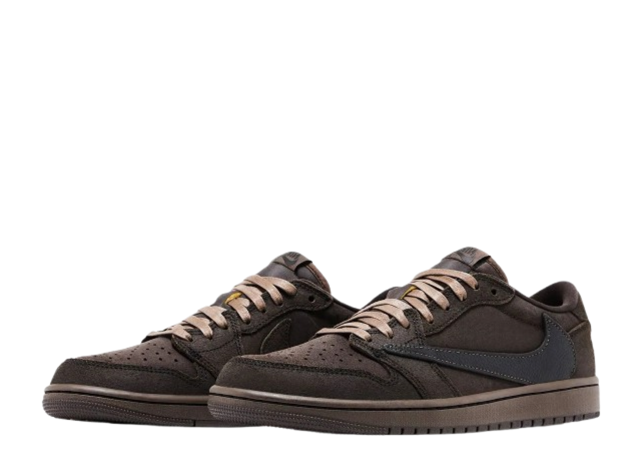 NIKE Air Jordan 1 Low ベルベット 27cm Travis Scott Nike Air Jordan 1 Low OG SP Velvet Brown and Dark