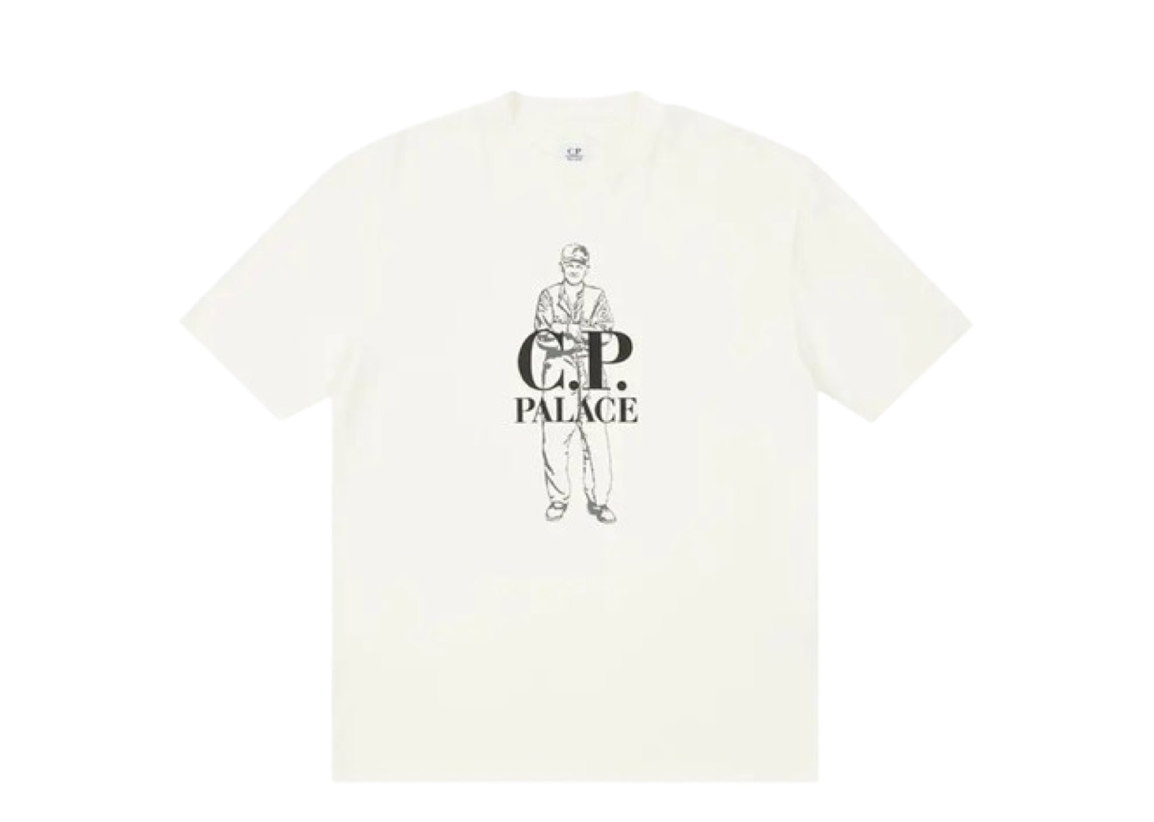 Palace x C.P. Company Logo T-Shirt White