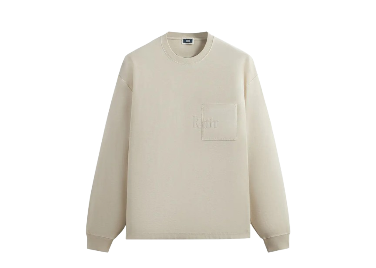 Kith Long-Sleeve Quinn Tee Sediment - photo 2