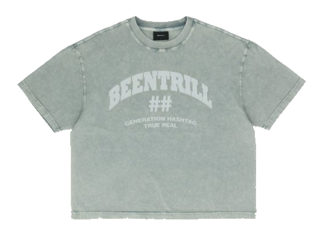 Beentrill Garment Dying T-Shirt Light Blue Women's