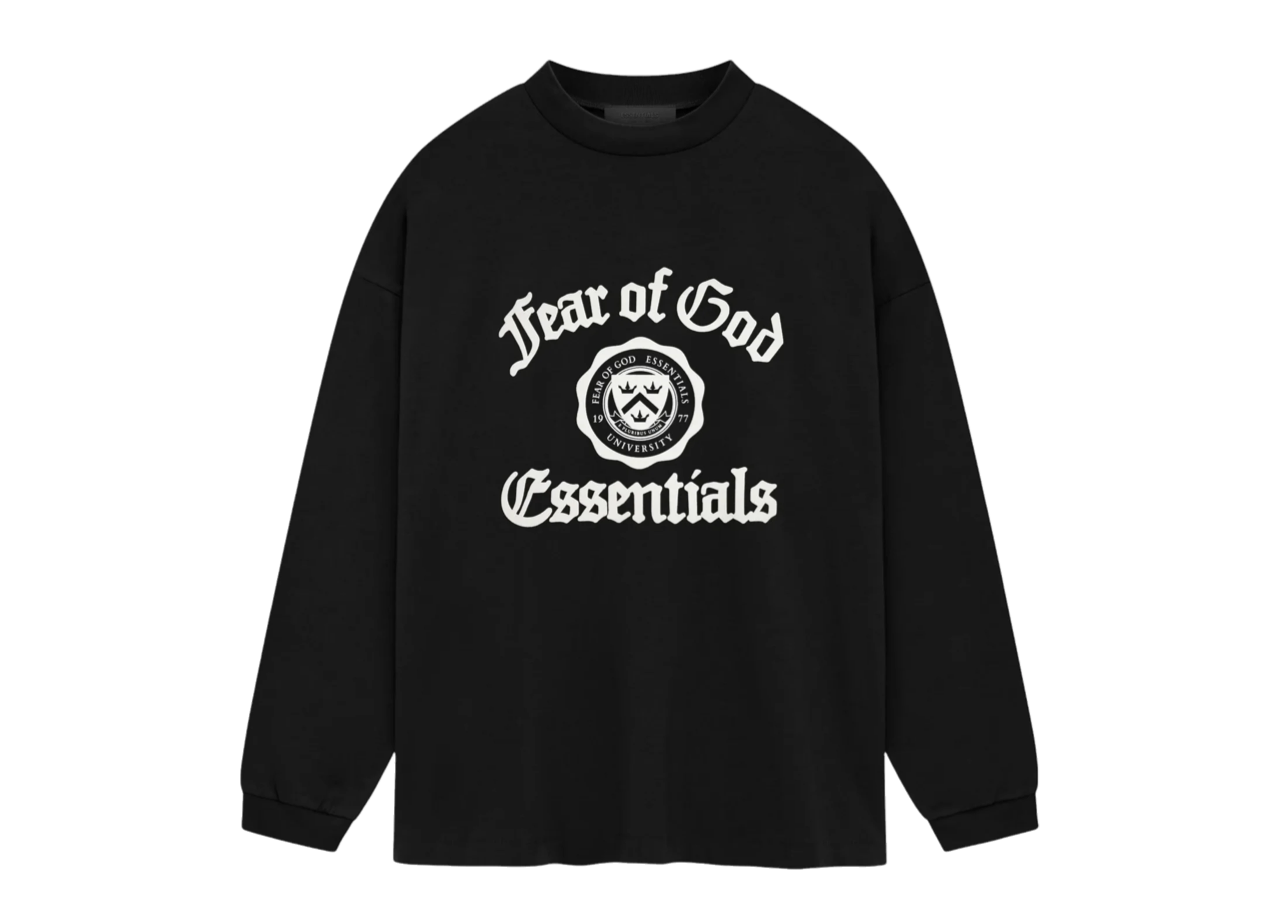 Fear Of God Essentials Heavy Long Sleeve T-Shirt Black