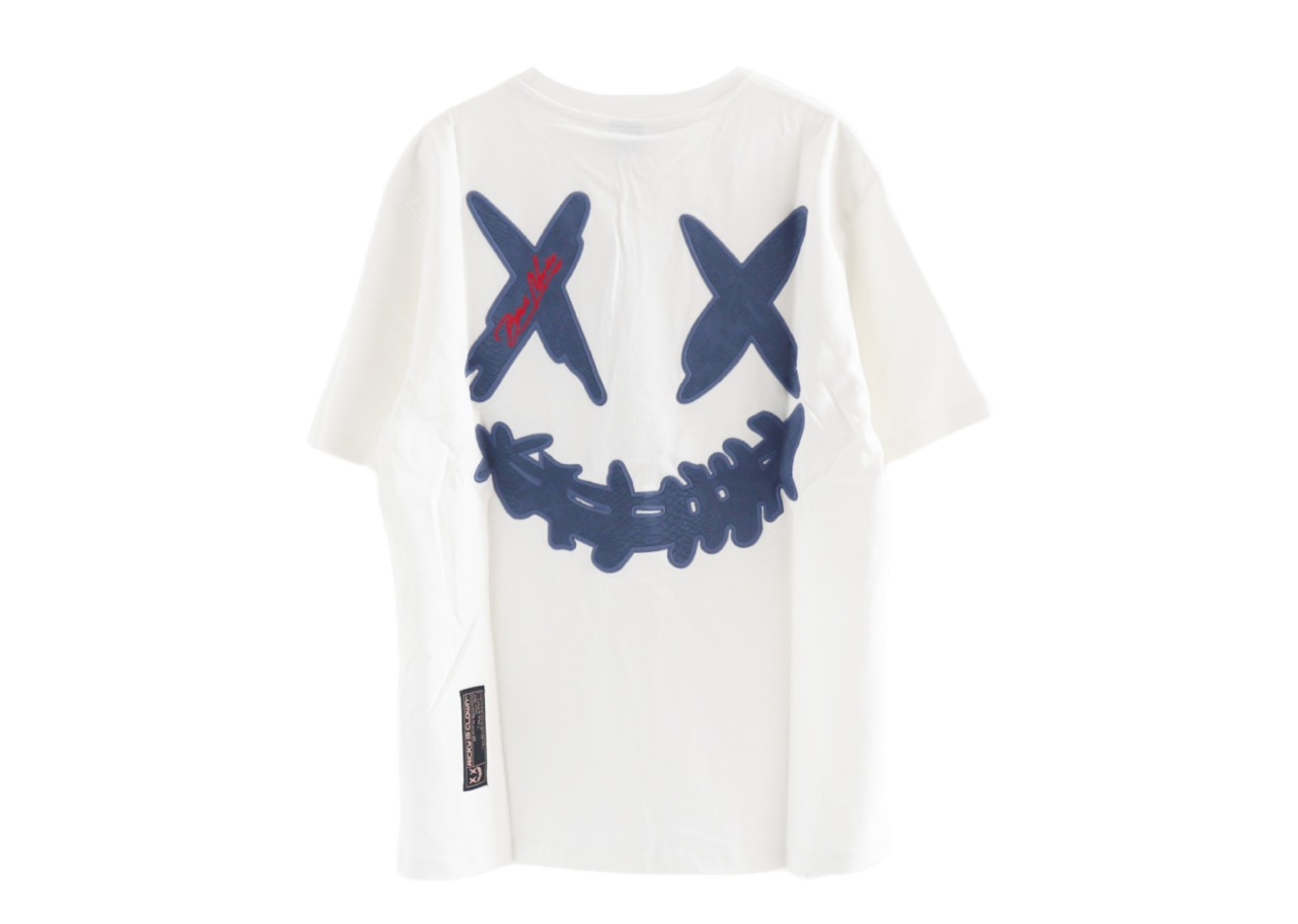 Ricky Is Clown Black Mamba Embroidery T-Shirt White Blue