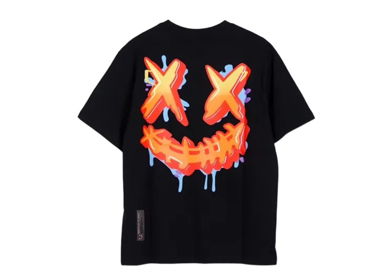 Ricky Is Clown Blast Tear Smiling T-Shirt Black