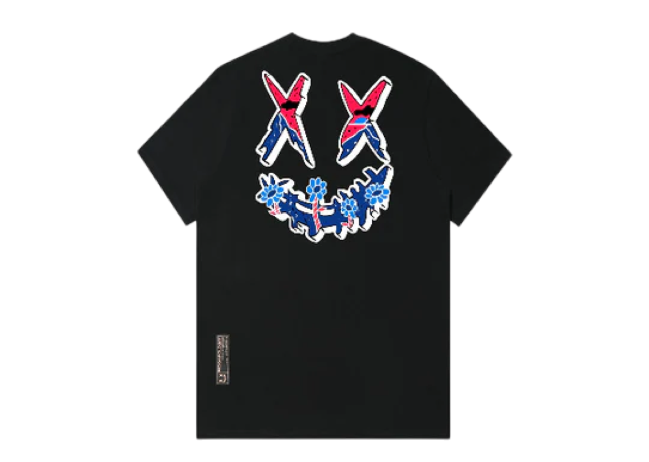 Ricky Is Clown Western Garden Joker Smiley T-Shirt Black