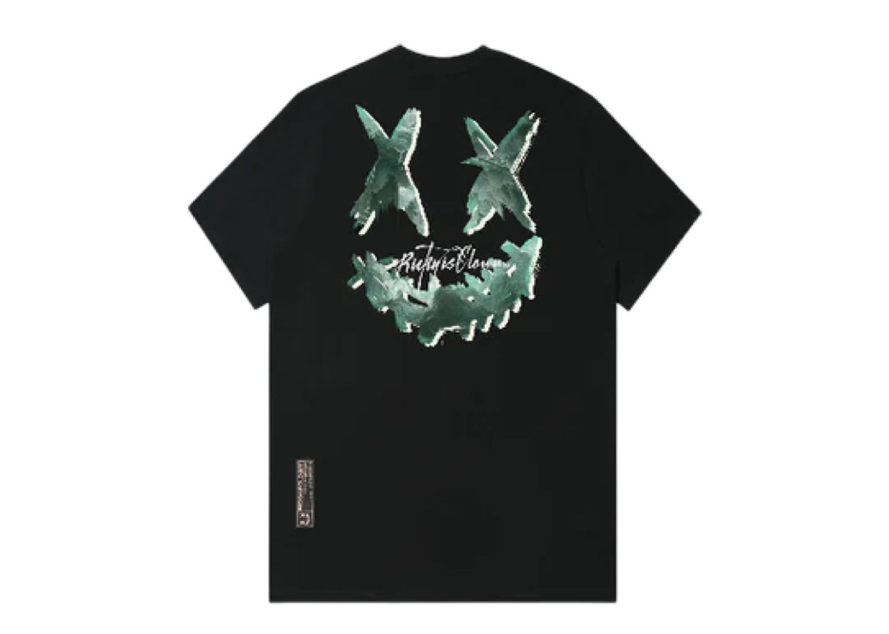 Ricky Is Clown Infinite Ocean Joker Smiley T-Shirt Black
