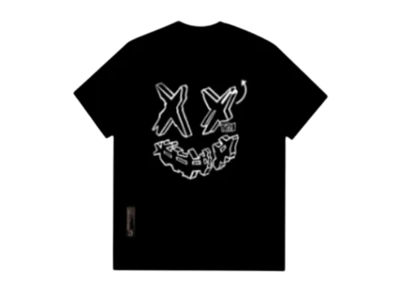 Ricky Is Clown Smashing Module Joker Smiley T-Shirt Black