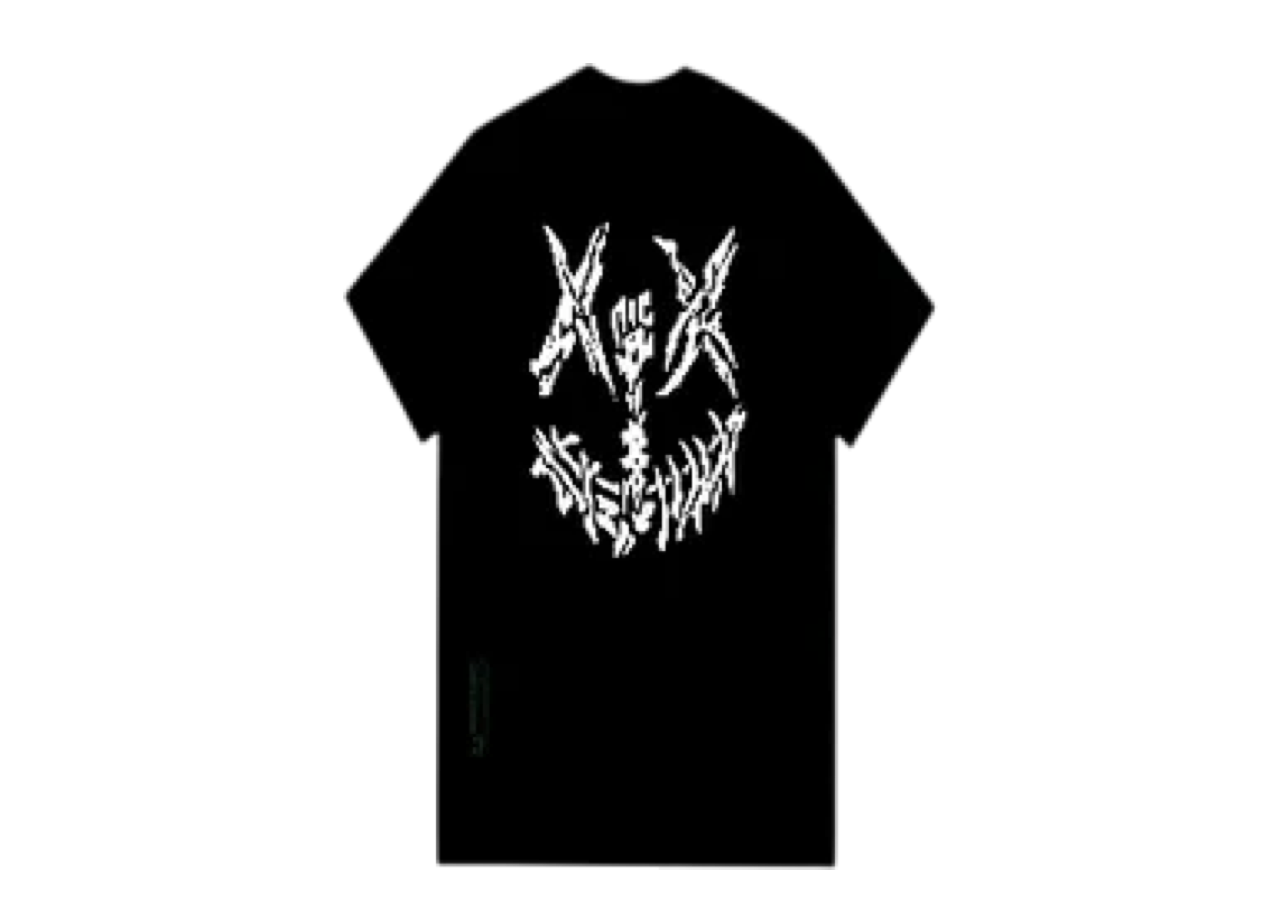 Ricky Is Clown Skull Sigil Joker Smiley T-Shirt Black