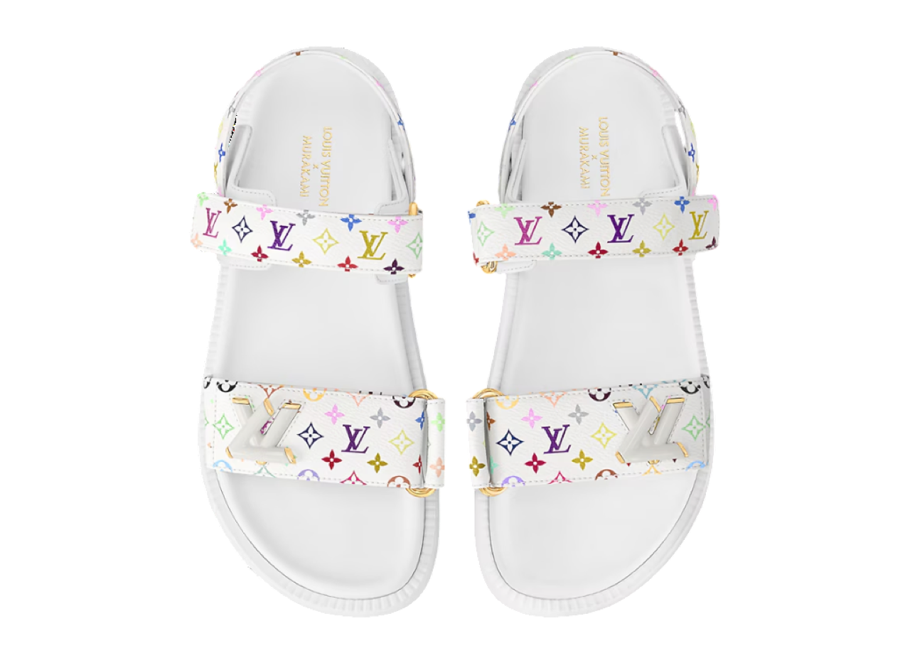 Louis Vuitton Sunset Flat Comfort Sandal Takashi Murakami White (Women's) - photo 3